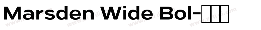 Marsden Wide Bol字体转换